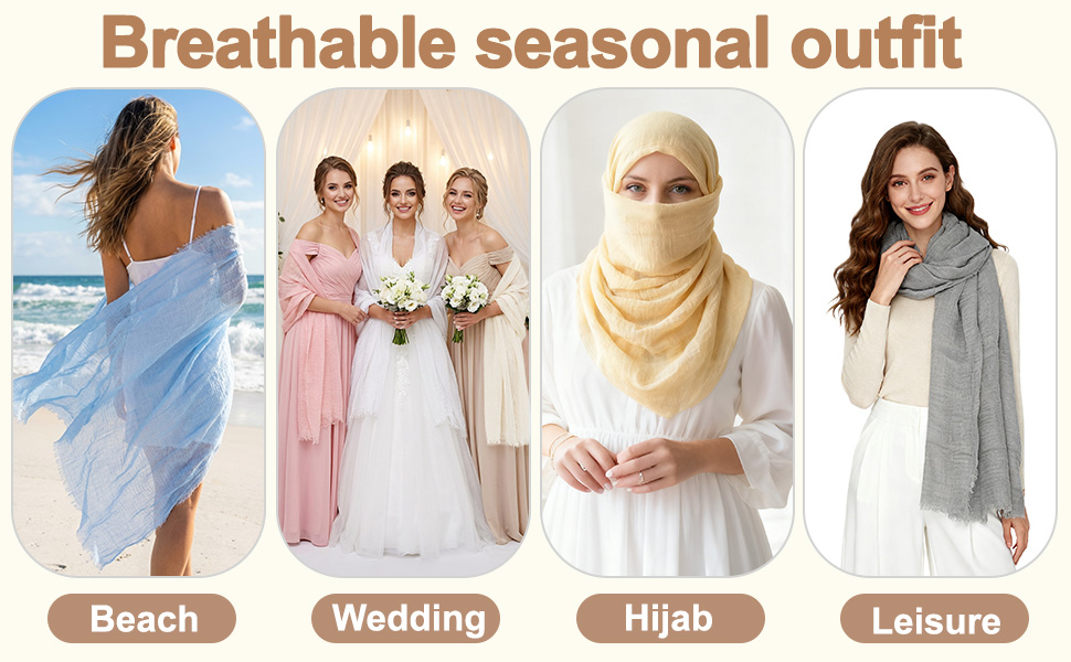 Breathable Seasonal Scarves