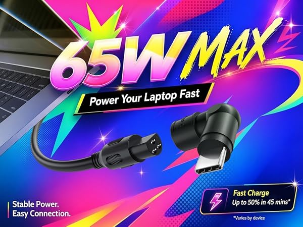 Mini 65W Laptop Charger