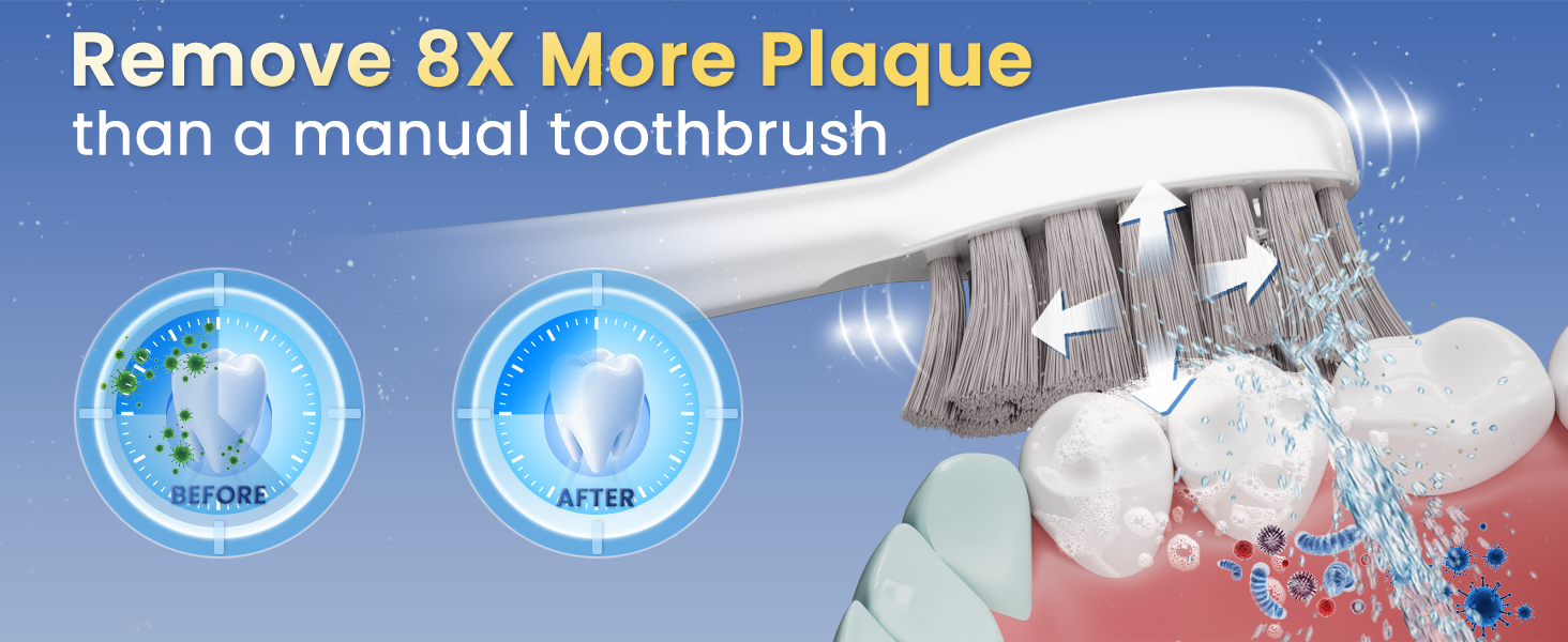 toothbrush with water flosser