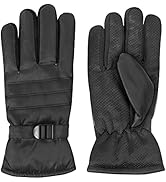 Trail maker Windproof Waterproof Insulated Winter Gloves for Men and Women, Warm Gloves for Extre...