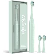 MySmile DY156 Electric Toothbrush for Adults, Rechargeable Sonic Battery Toothbrush Portable with...