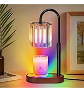 Lukasa Candle Warmer Lamp with Timer, with LED Color Lights, Dimmable, Adjustable Height, House W...