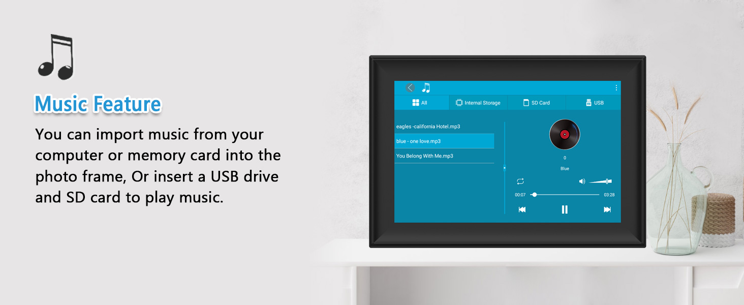 FRAMEO 10.1 Inch Smart WiFi Digital Photo Frame