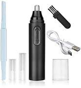 Yunmiss Nose &amp; Eyebrow Hair Trimmer for Women Men,Painless Rechargeable Ear &amp; Nose Hair Trimmer C...