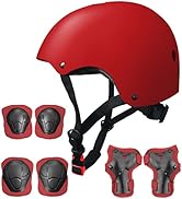 Kids Skateboard Bike Helmet Pads Set Protective Gear from Rude Boyz - Knee Pads Elbow Pads Wrist ...