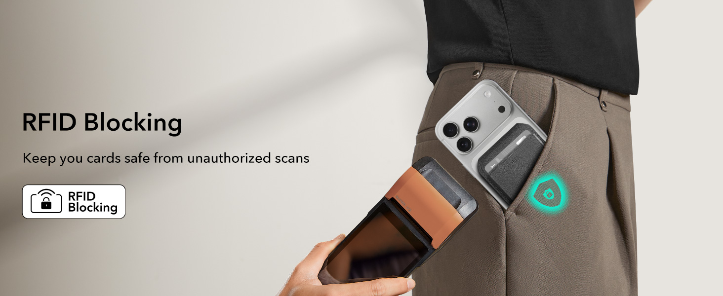 RFID-Blocking magsafe wallet