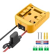 for Power Wheel Adapter Compatible with Dewalt 20V Battery Converter Kit with Switch &amp; Fuse &amp; Wir...