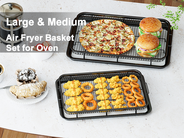 oven air fryer basket and tray