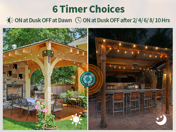 6FT Extension Cord Multiple Outlet for Patio Lights, Sprinkler, Garden, Halloween Decorations