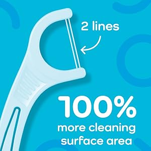 2 lines, 100% more cleaning surface area