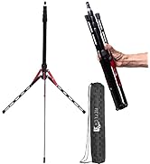 REFLEX CAMERA Adjustable Aluminum Light Stand 88" 7ft 3in. Heavy Duty Photography Light Stand wit...