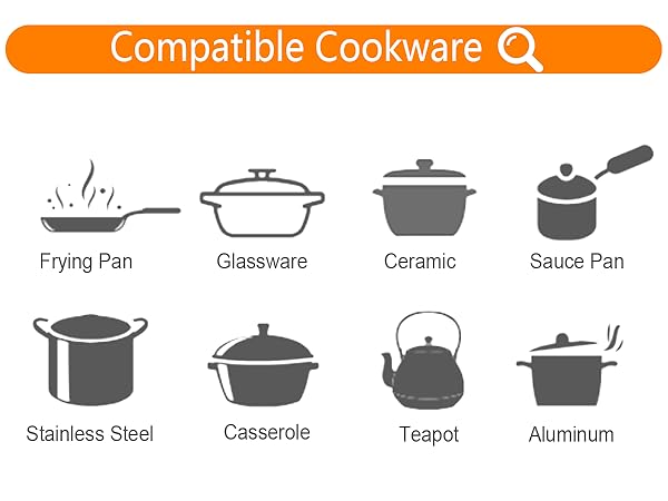 estufa electrica for most cooking utensils