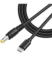 GINTOOYUN USB Type-C to DC 12V Power Charge Cable,USB-C Male Input to DC5.5x2.5mm Male Power Plug...