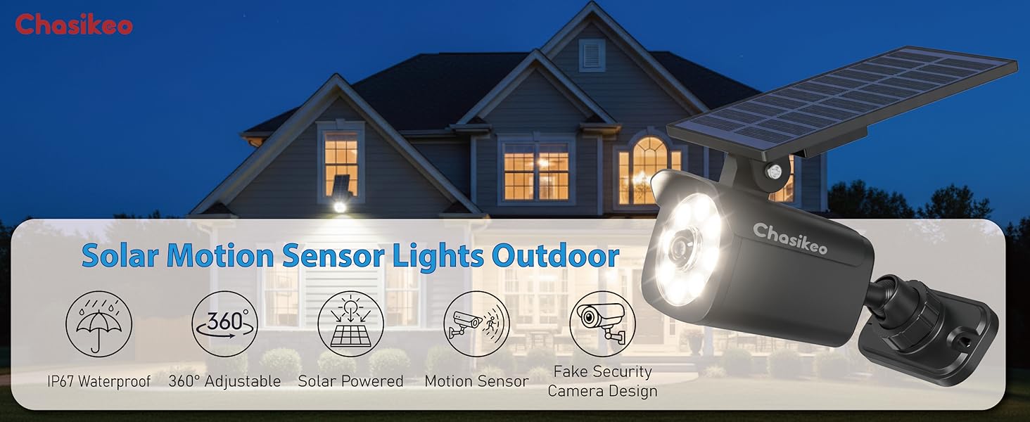 Solar Motion Sensor Lights Outdoor