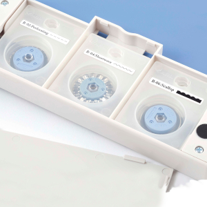 storage space for replacement blade