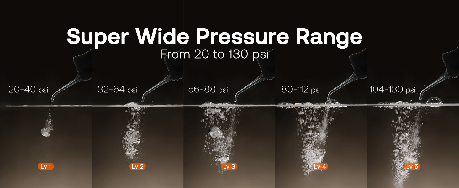 super wide pressure range