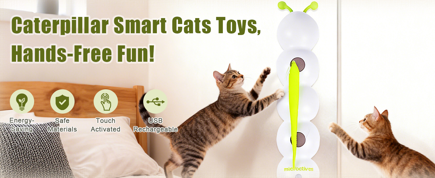 caterpillar smart cat toy