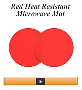 Silicone Microwave Mat 12 Inch, Non Stick Turntable Safe Baking Mat for Kitchen, BPA Free Multi-P...
