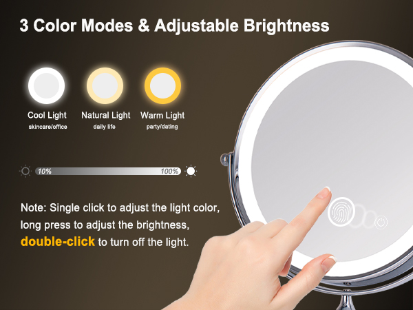 3 Color Modes &amp; Adjustable Brightness