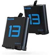 TELESIN Hero13 Battery (2-Pack) for GoPro 13 Black, Long Lasting Large Capacity as Original Endur...