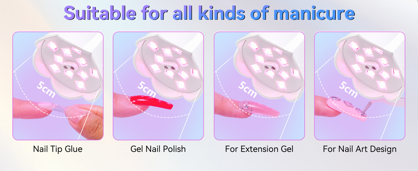 cordless uv led nail lamp led nail light for gel nails