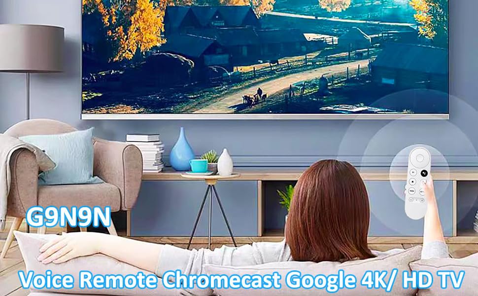 Replacement Remote Control for Google Chromecast 4k Snow TV