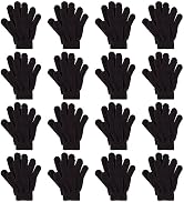 Glooarm 16 Pairs Kids Gloves Winter Boys or Girls Gloves Children's Warm Knit Magic Gloves Bulk f...