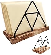 Daily Treasures Wooden Mail Organizer for desk, Mail Holder Countertop Organizer, Letter Holder, ...