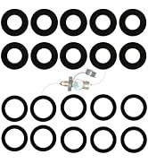 10Pcs Propane Tank Gasket &amp; 10Pcs Soft Rubber O-Rings for All Soft Nose POL Fittings, Hose Seal R...