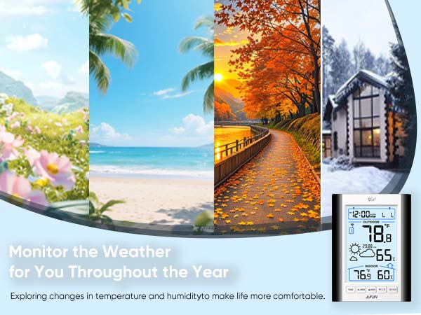 Indoor Outdoor Thermometer Hygrometer Wireless