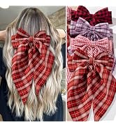 Hair Bows 4 PCS Hair Bows for Women Girls,Big Bows Hair Clips,Bow-knot Hair Clips for Women Thick...