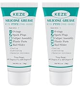 KEZE Silicone Grease with PTFE for Rail Slider Faucet O Rings Lubricant 1 oz 2-Pack