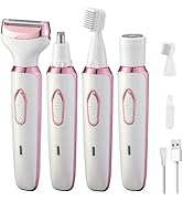 Electric Razors Shaver for Women Painless 4 in1 Women Shaver Cordless Rechargeable Facial Eyebrow...