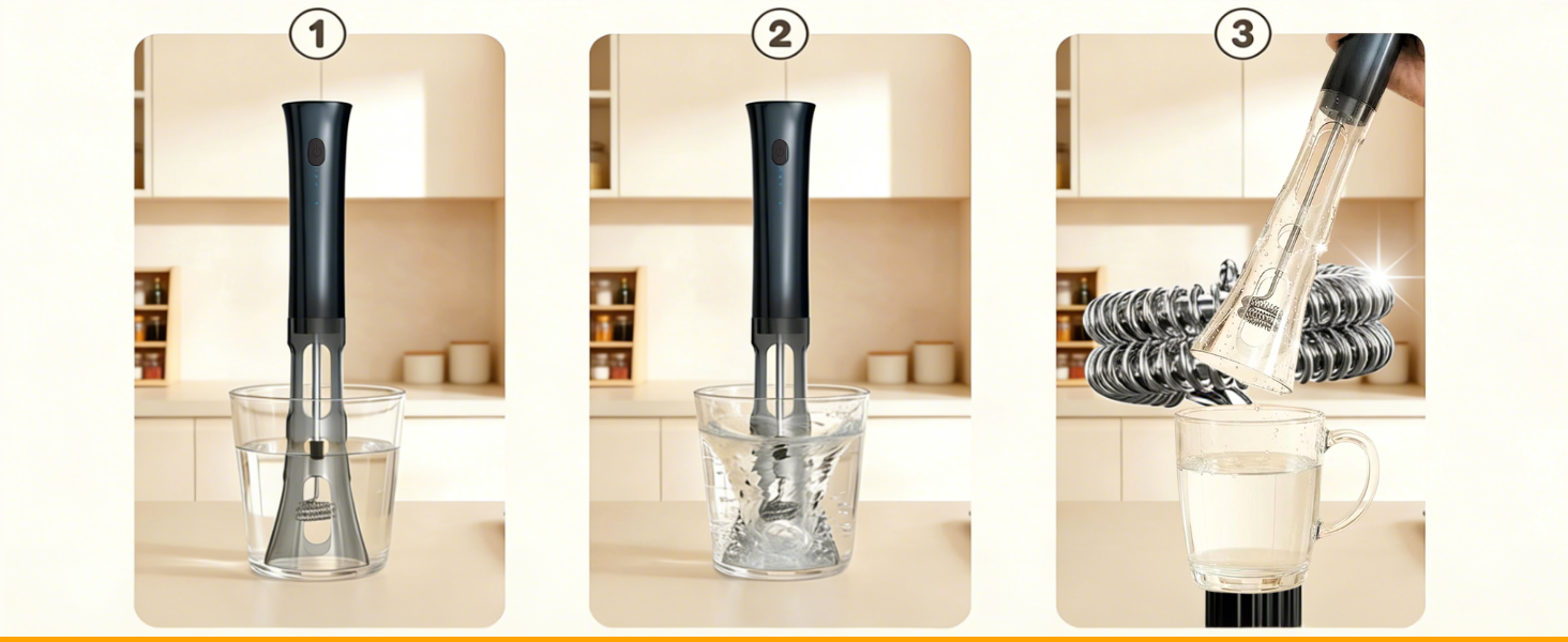 frother with stand