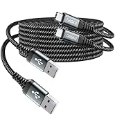USB C Cable 3A Fast Charging [2 Pack 6FT], USB A to USB C Cable, Upgraded Extra Durable Braided U...