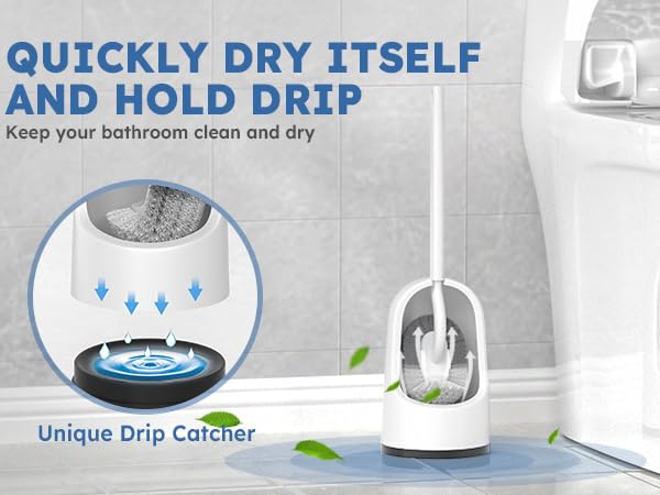 toilet brush and holder set