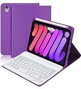iPad Mini 6 Keyboard Case 2021,Boriyuan Detachable Wireless Bluetooth Keyboard Slim Folio Smart C...