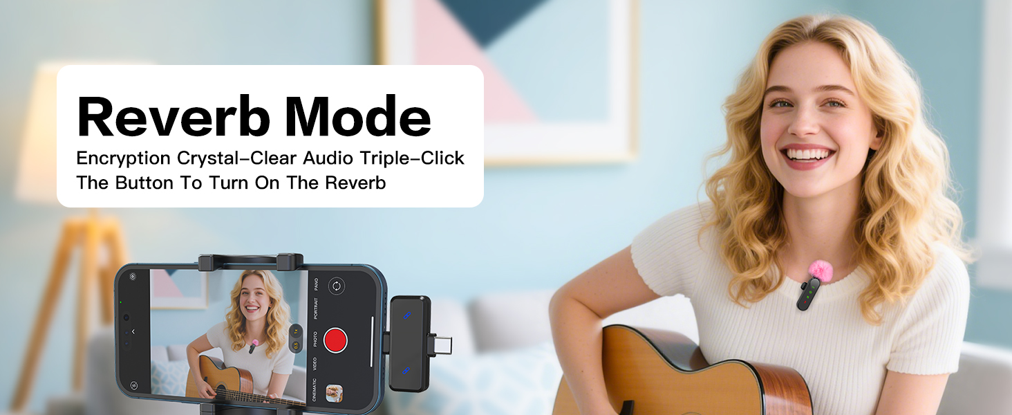 ZealSound Mini Microphone for iPhone with LED Display