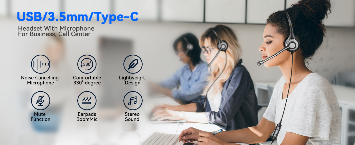 usb headset with microphone