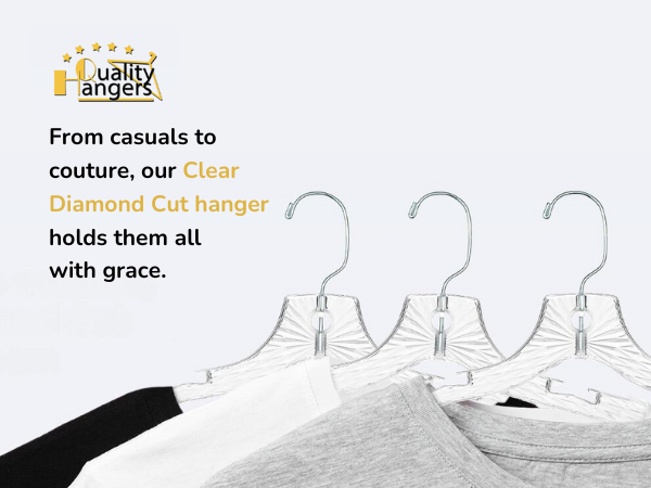 Quality hangers diamond Cut Hangers with swivel hook and Notches on shoulders fpr strapy clothes