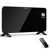 Uthfy Convection Space Heater for Indoor Use, 1500W Electric Panel Heater with LED Display, Wall-...