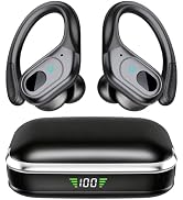 HILDCROA Wireless Earbuds, Sports Bluetooth Headphones, Running Headphones | 75Hrs Playtime Ear B...