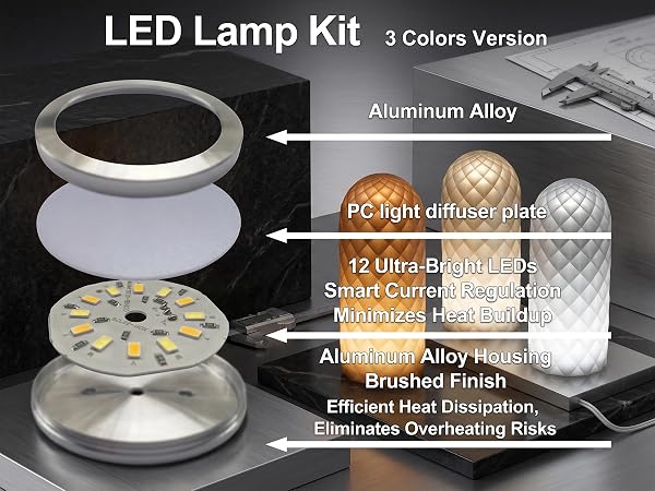3d printer led lamp kit 001