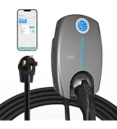 EP Home Smart Electric Vehicle Charger, 40 Amp Level 2 EV Charger, NEMA14-50 Wall Indoor/Outdoor ...