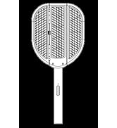 Foldable Multifunctional Electric Mosquito Swatter White