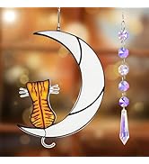 ChicHomey Cat Memorial Suncatcher for Window, Personalized Pet Loss Gift for Cat Lovers, Sympathy...