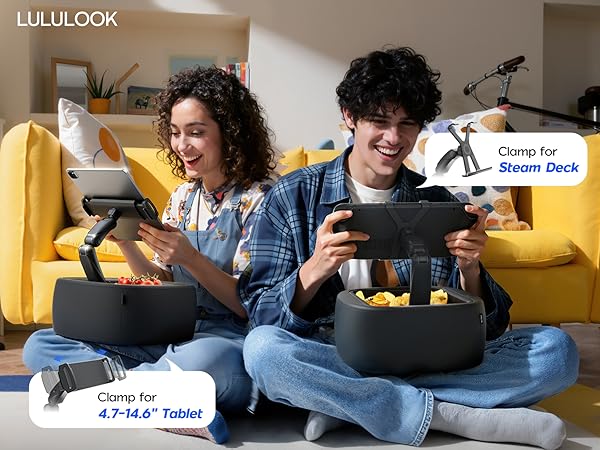 Gaming Pillow Stand for Steam Deck / Kindle / iPad /Galaxy Tab/Tablet