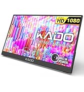 Kado 15.6 Inch FHD Portable Monitor for Laptop, 1080p Second Display IPS 1920x1080, 45W Reverse C...