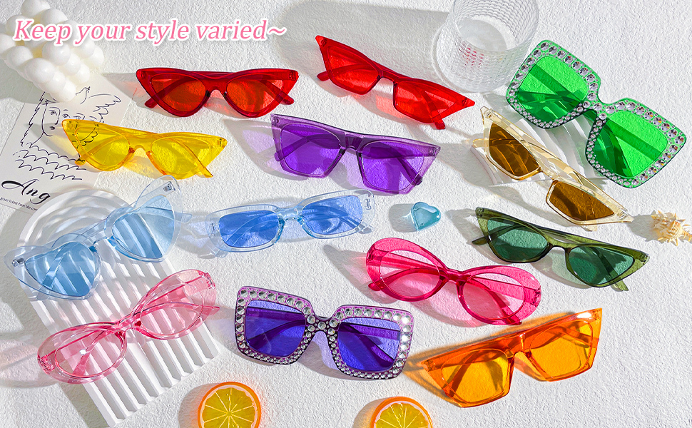 Mixed Style Color Sunglasses