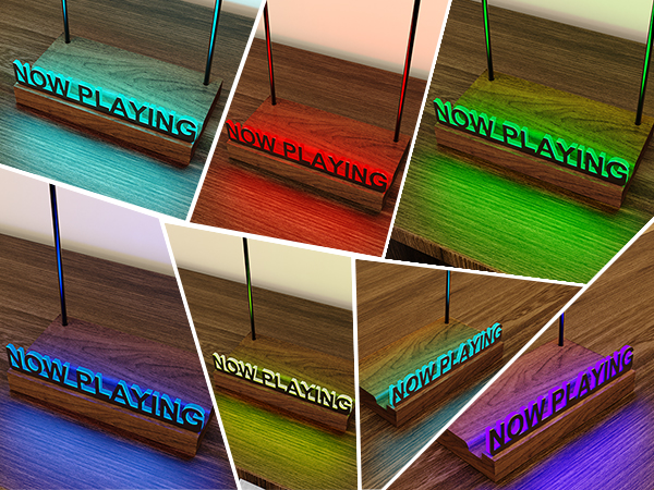 Light Up Vinyl Record Display Stand